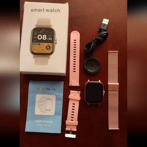 COPY - SIMSONLAB smart watch, New in box, comes with 2 bands, charger. Rose gold